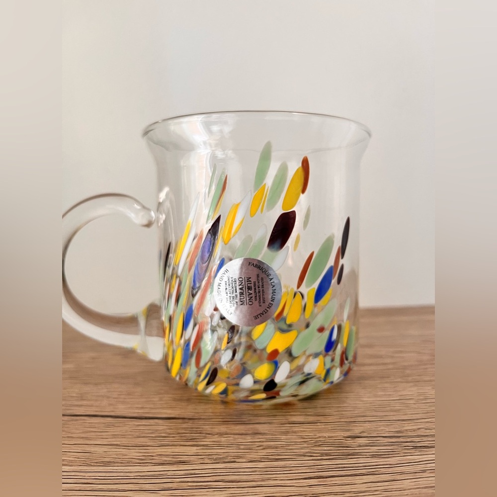 Glass Art Mug Piece Handmade in Italy - Picture 2 of 6